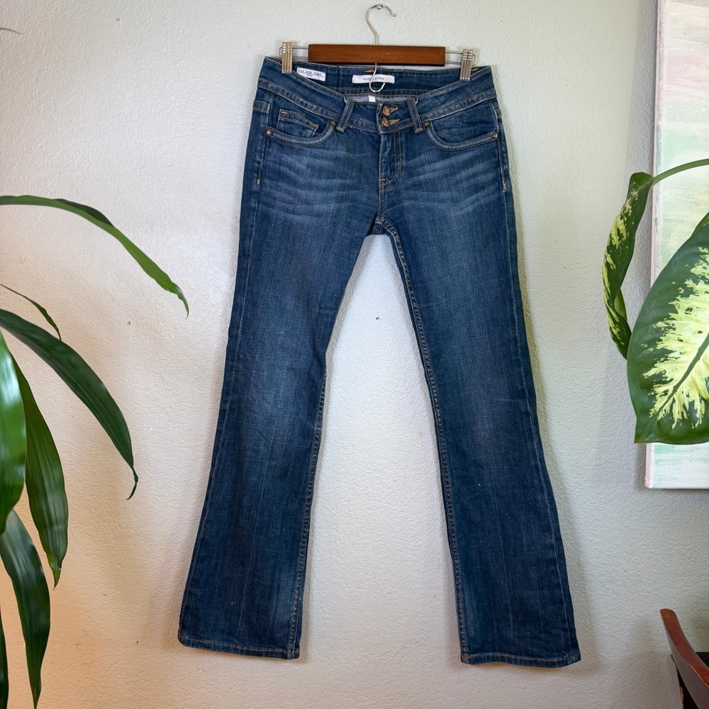 Vigoss Studio Y2K Vintage Low Rise Bootcut Dark Wash Indie Sleeze Jean 27